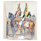 Antique Lithograph Print The Grey Musketeers