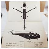 Technical Silhouette Drawing and Specs Helicopter