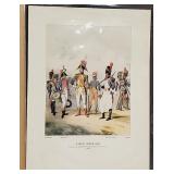 Antique Print French Imperial Guard 12 x 16'