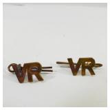 Air Force Volunteer Reserve Brass Shoulder Titles
