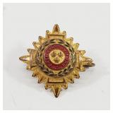 British Army Officer's Rank Insignia PIP with Pin