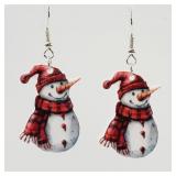 Snowman 2D Earrings