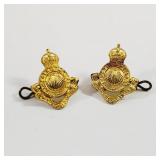 Pair Lincoln & Welland Regiment Collar Badges