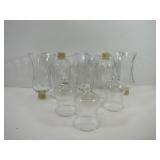 Lot of Candle Stick Inserts Glass