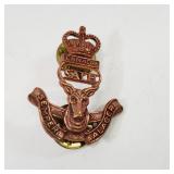 South Alberta Light Horse Copper Cap Badge Canada