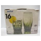 Vintage Anchor Hocking Glass Set 2 Sizes
