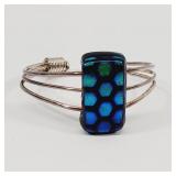 Vintage Dichloric Glass Bracelet Studio Made