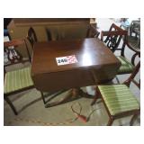 Mahongy Drop Leaf Table & Chairs Harp Back/Shield