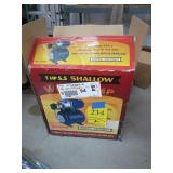 1 HP SS Shallow Well Pump - New
