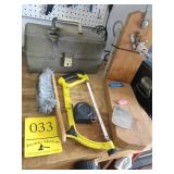Hack Saw. Tape Measure & Misc