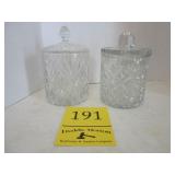 2 Head Crystal Biscuit Jars