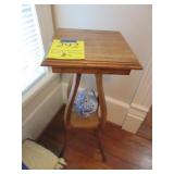 Plant Stand w/ Oriental Tea Pot