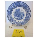 Spode Blue Plate w/Stand