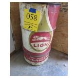 Lion Advertising Metal Can