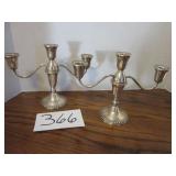 Sterling Candle Holders 97.6 grams