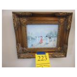 Oil on Canvas 16x14 Framed Victoria Picture