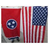 3 x 5 TN State & US Flag