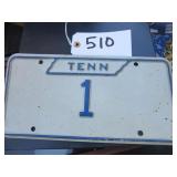 TN State Car Tag #1