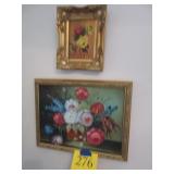 2) Oil On Canvas Framed Paintings