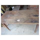 Primitive Pegged Table BARN FIND