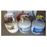 2) Propane Tanks & Refrigerant Tank