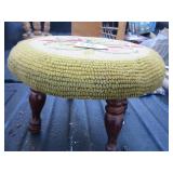 Needle Point Foot Stool