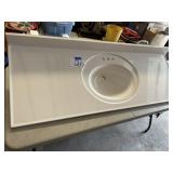 Glacier Bay 61 inch vanity top cultured marble