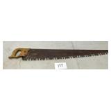 Single handle cross cut saw