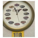 50th anniversary Corvette clock