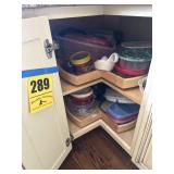 Kitchen corner cabinet, clean out bring your own