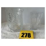 2 pieces of lead Crystal