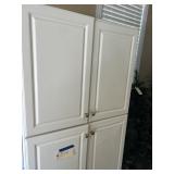 Garage storage cabinet and contents