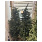 Pair of Christmas trees 4 foot