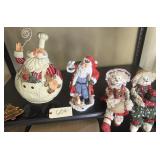 Kitchen Santa outdoor Santa and two rabbits