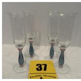Four wine glasses