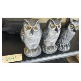 3) owls garden type