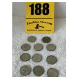 (11) Kennedy 40% silver half dollars