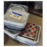 Serving trays, warming cans and stands