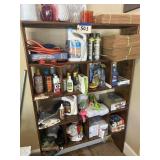 Garage shelf and complete contents
