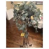 Plant stand with artificial plant 70 inches tall