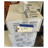 Three full cases of Phillips bulbs