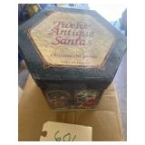 12 antique Santa's Christmas ornaments