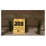 3 cactus tequila/margarita cups