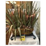 Artificial plant in basket