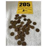 50 wheat pennies