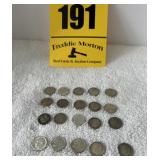 (20) silver Roosevelt dimes