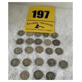 23 Washington silver quarters