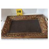 Metal serving tray
