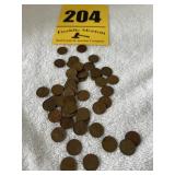 50 wheat pennies
