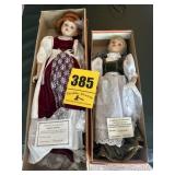 2 Ashley Bell, porcelain keepsake dolls